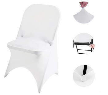 HUSSE Banketthusse WEISS für KLAPPSTUHL CATERING Kommunion