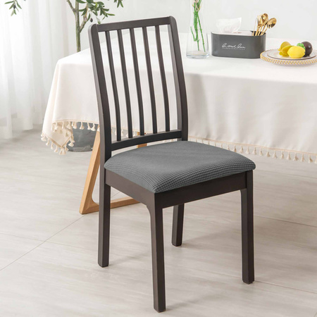 Stuhlsitzbezug Jacquard Dunkelgrau