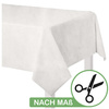 Matt Velours Tischdecke in Milchweiß - Nach Maß.