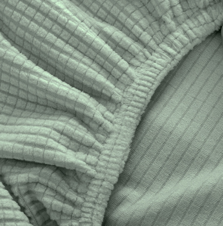 BEZUG für SCHRÄGES XXL STUHL JACQUARD GRÜN