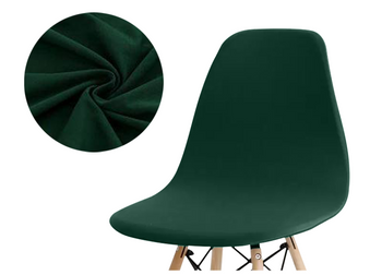 Dicker, Glatter bezug Für Skandinavischen Stuhl DUNKELGRÜN