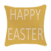 KISSENBEZUG Elegantes, gelbes Design mit dem Schriftzug "Happy Easter"