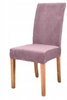 STUHLHUSSE VELOURS Rosa