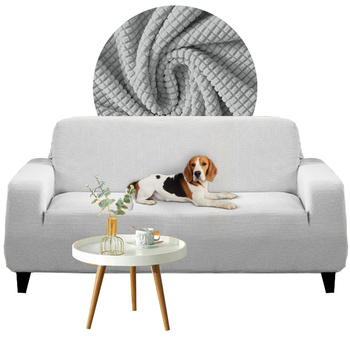 Bezug für ein Sofa, 4-sitzer-Sofa, 235-300 cm lang HELLGRAU