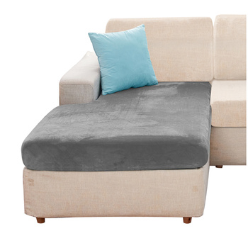 Velours Bezug für die Chaiselongue des Sofas DUNKELGRAU