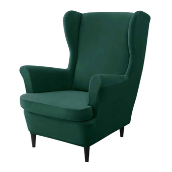 Bezug für Ohrensessel VELVET DICK DUNKELGRÜN