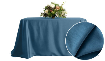 Tischdecke in kühlem Blau, MATTER VELOURS, quadratisch 230x230cm