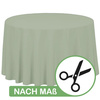 Runde Tischdecke NACH MAß – Farbe HELLOLIV