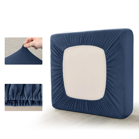 Sofa sitzkissenbezug, Velours, Marineblau