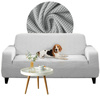 Bezug für ein Sofa, 2-sitzer-Sofa, 145-185 cm lang HELLGRAU