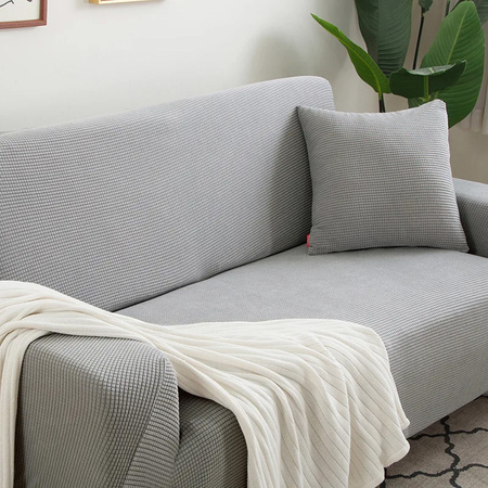 Bezug für ein Sofa, 2-sitzer-Sofa, 145-185 cm lang HELLGRAU