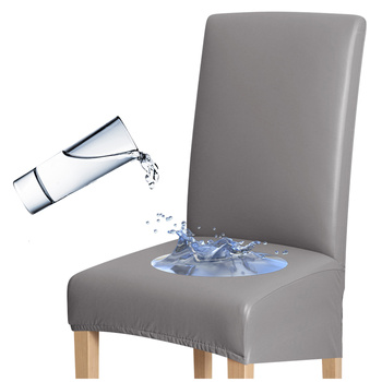 BEZUG FÜR STÜHLE AUS KUNSTLEDER Dunkelgrau L