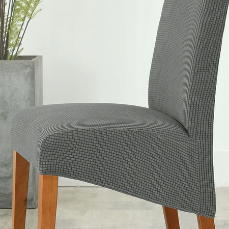 BEZUG für SCHRÄGES XXL STUHL JACQUARD DUNKELGRAU