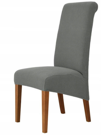 BEZUG für SCHRÄGES XXL STUHL JACQUARD DUNKELGRAU