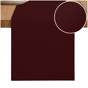 Glatter Tischläufer BORDEAUX 40x275 cm