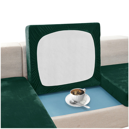 Sofa sitzkissenbezug, Velours, Dunkelgrün