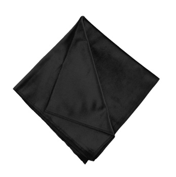 VELOURS-SERVIETTEN 10 Stück 45x45 cm – SCHWARZ