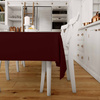 Rechteckige Tischdecke NACH MAß – Farbe BORDEAUX