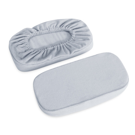 ARMLEHNEN-BEZUG mit SCHAUMSTOFF — hellgrau