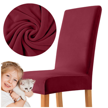 STUHLHUSSE VELVET ROT