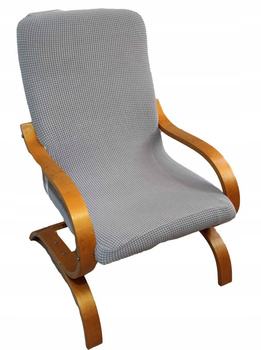 Sesselbezug FINKA HELLGRAU dickes Jacquard