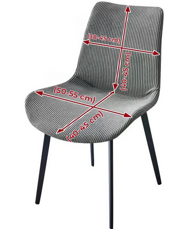 STUHLHUSSE für GROSSE SKANDINAVISCHE SCHALESTÜHLE VELOURS CREME