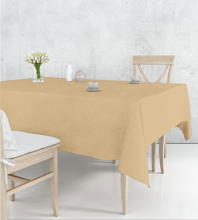 Tischdecke MATTER VELOURS Cappuccino, rechteckig 140x240 cm