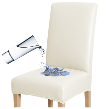 BEZUG FÜR STÜHLE AUS KUNSTLEDER CREME ECRU