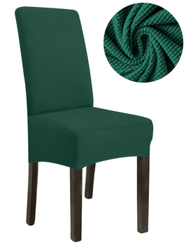 SCHONBEZUG SESSEL AUS DICKEM DUNKELGRÜN JACQUARD, GRÖSSE L, HOHE RÜCKENLEHNE 70CM