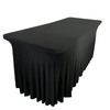 Tischtuch Rechteckig 200cm Mit Sockel, Schabracke, Schwarz
