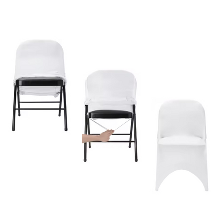 HUSSE Banketthusse WEISS für KLAPPSTUHL CATERING Kommunion