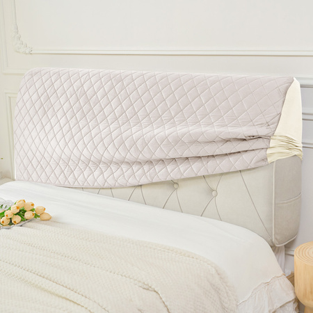 Kopfteilbezug für Bett, cremefarben, 180x50 cm