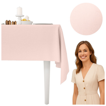 tischtuch Puderrosa Tisch 140x240cm