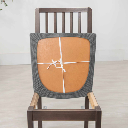 Stuhlsitzbezug Jacquard Dunkelgrau